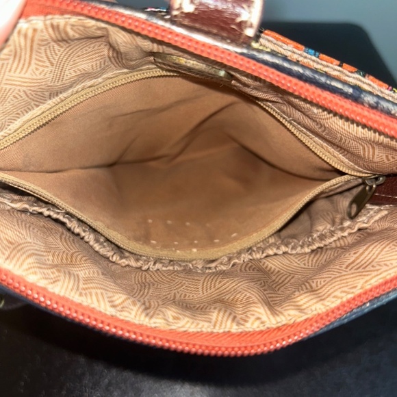 Sakroots Wrapped Canvas Owl Paisley Print Crossbody Bag - Picture 13 of 17